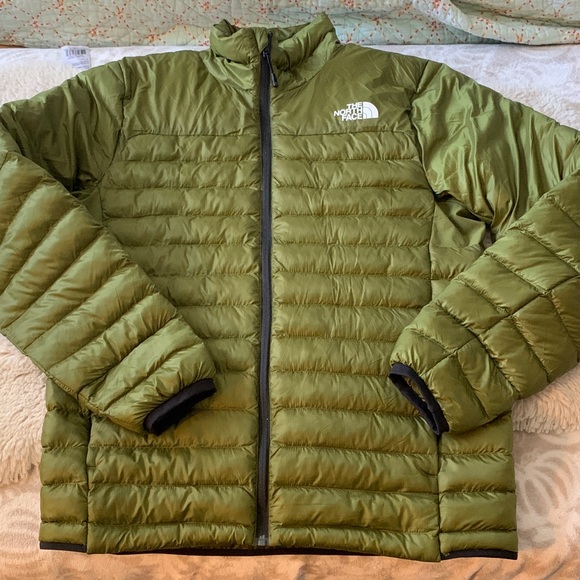 The North Face Olive Terra Peak Puffer Jacket NWOT